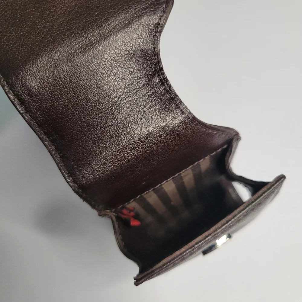 Tumi Brown Leather Phone Case
